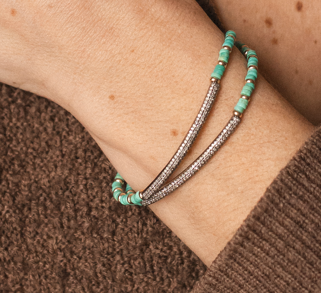 TURQUOISE & DIAMOND BRACELET