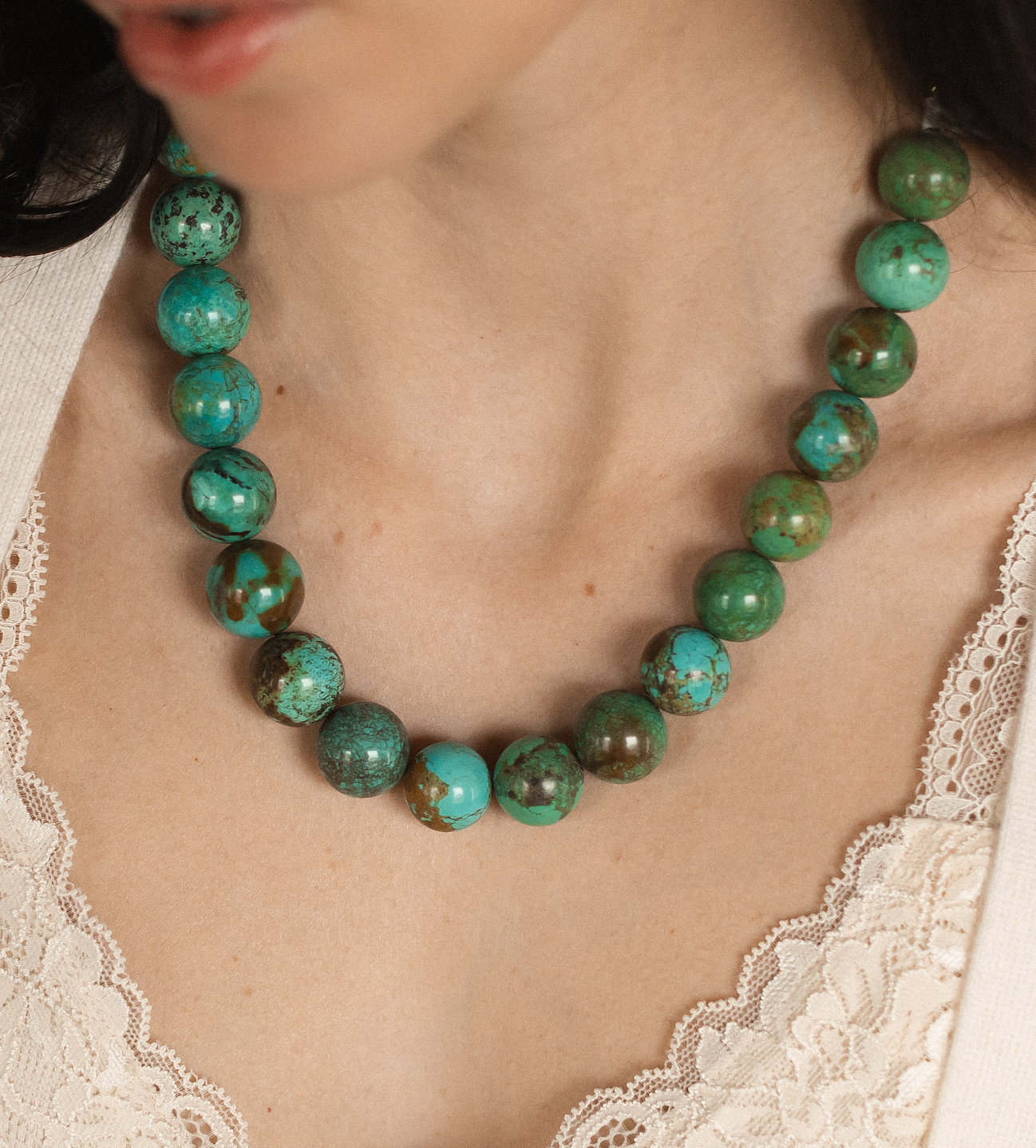 TURQUOISE PEARLS (ROUNDS)