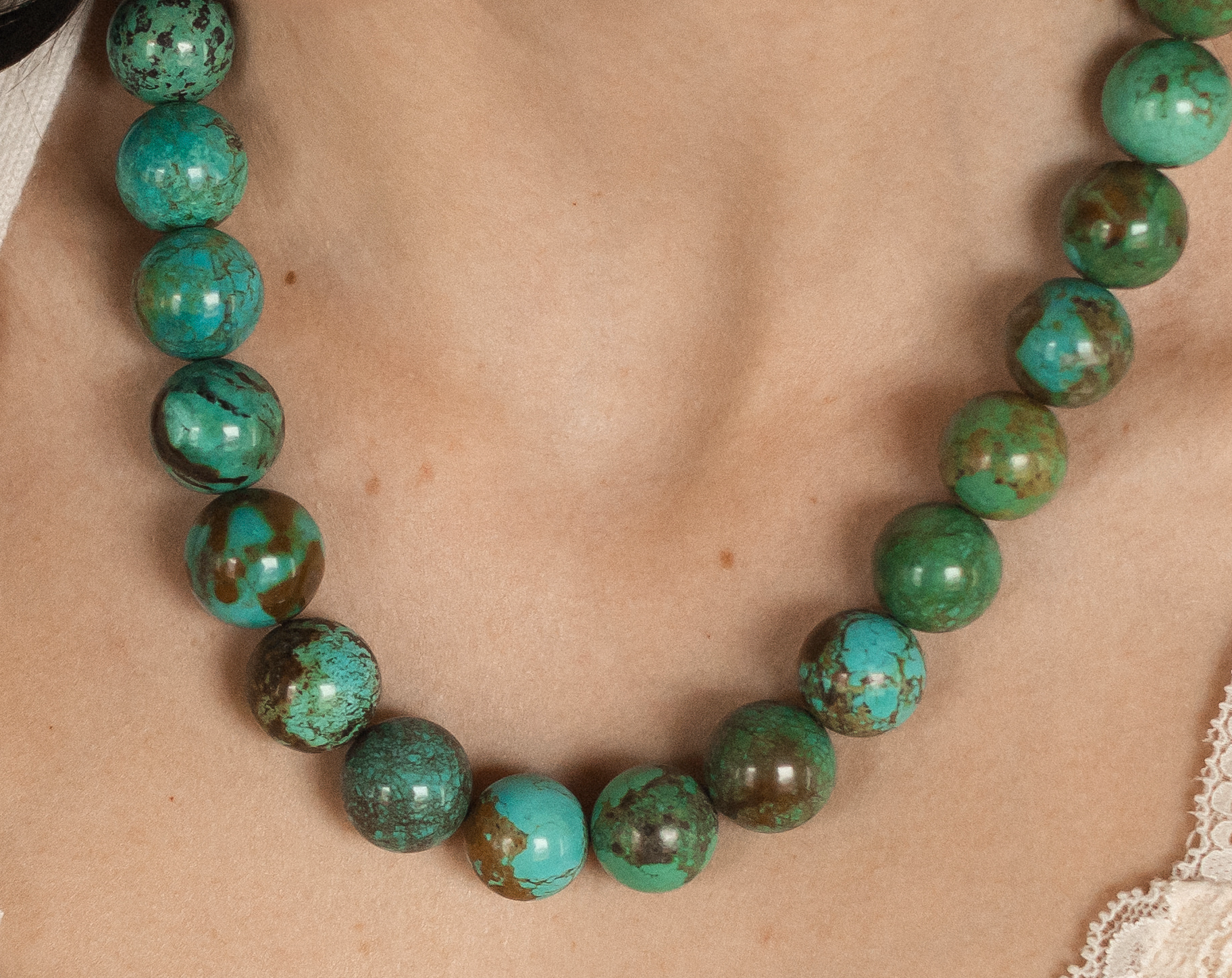 TURQUOISE PEARLS (ROUNDS)