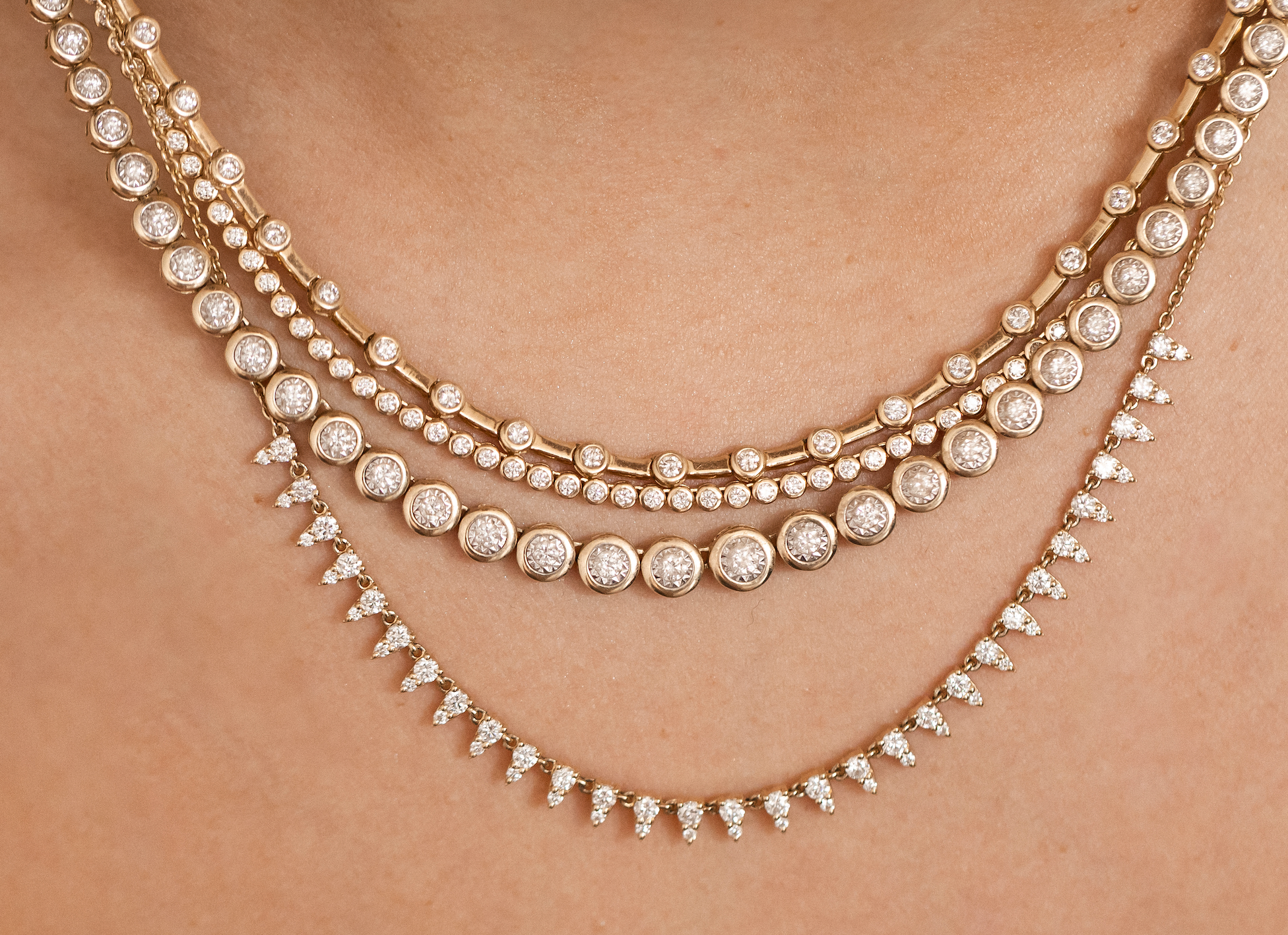 THE DIAMOND DROP PETAL NECKLACE