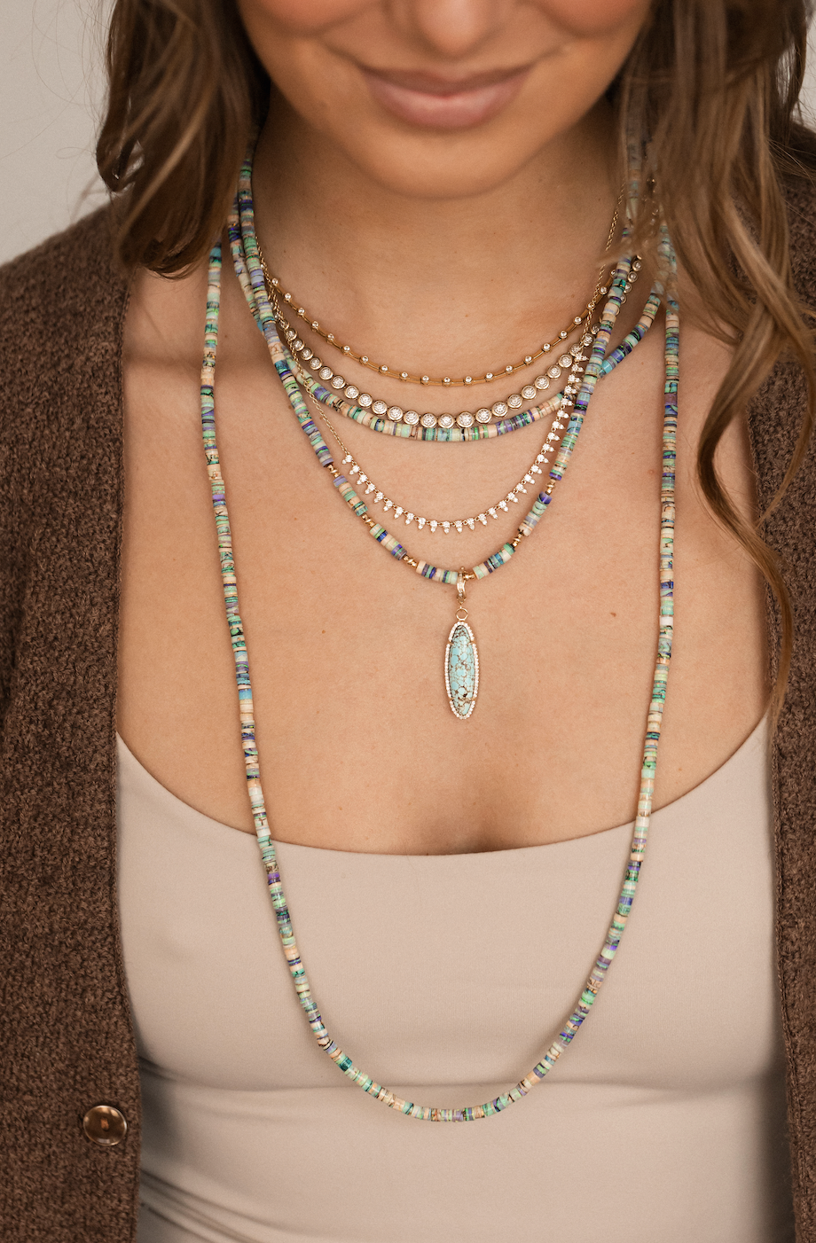 THE DIAMOND DROP PETAL NECKLACE