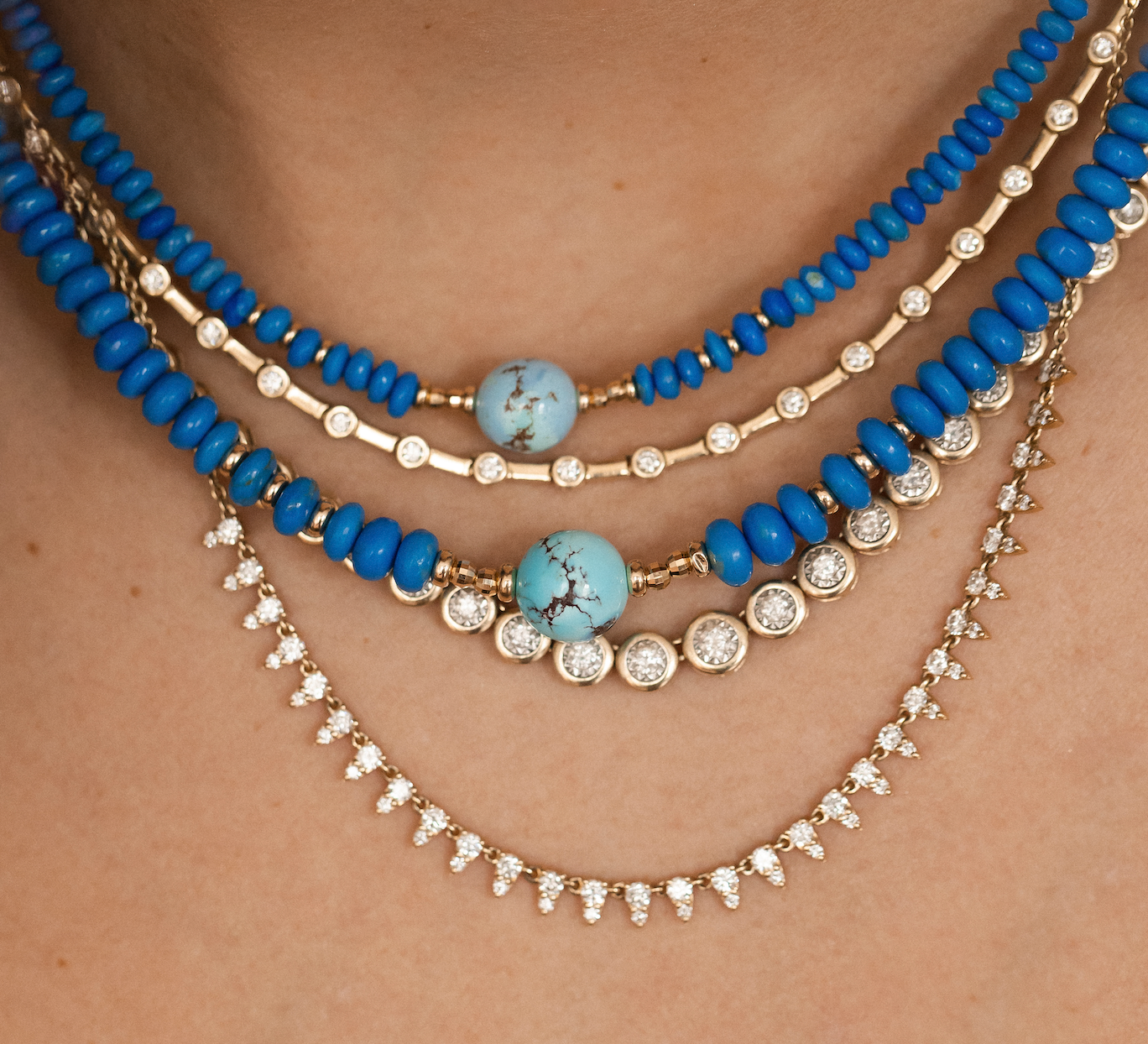 THE DIAMOND DROP PETAL NECKLACE