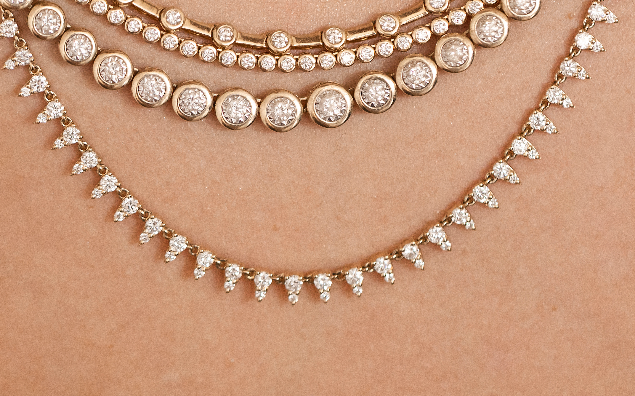 THE DIAMOND DROP PETAL NECKLACE