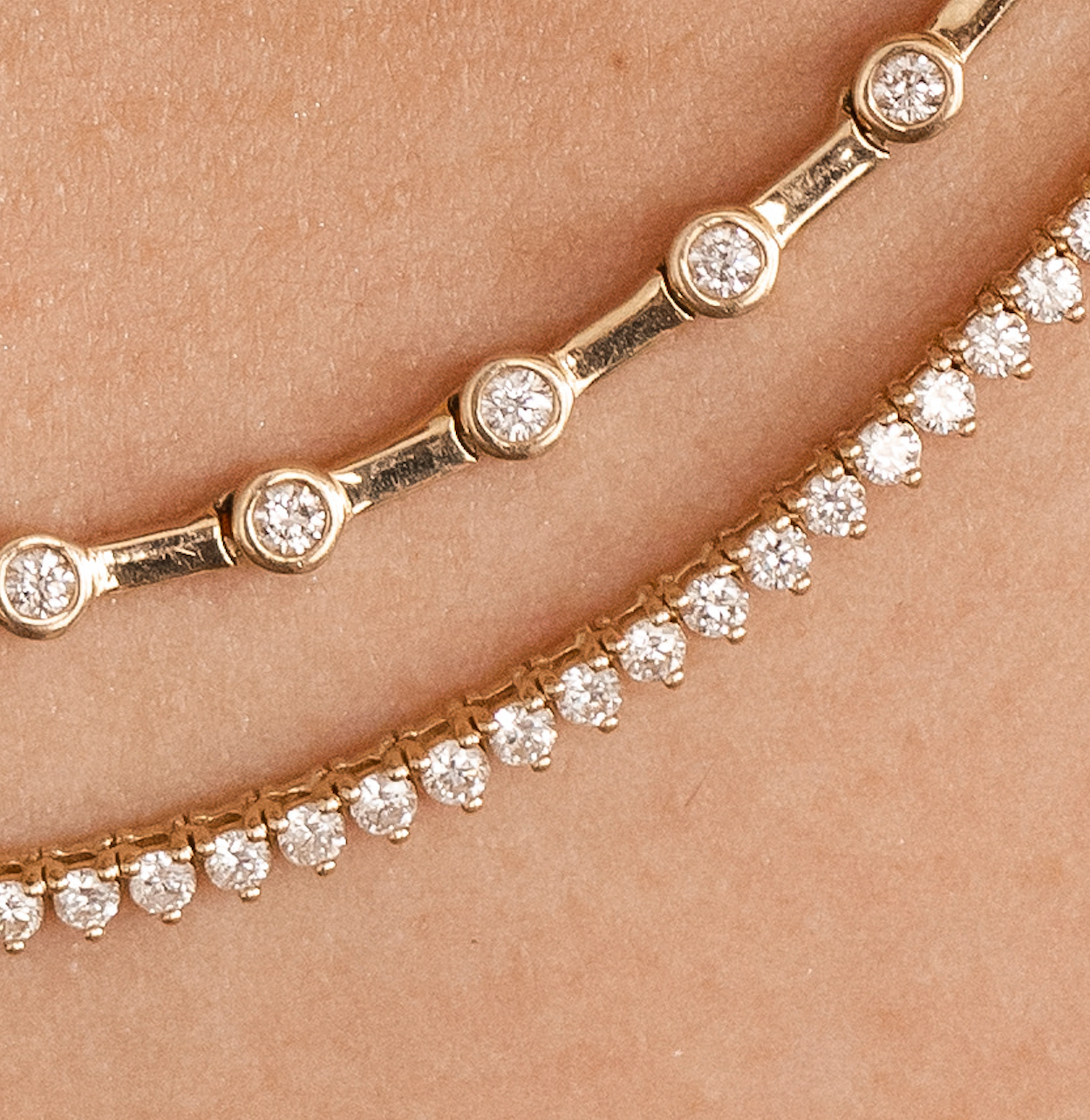 DIAMOND DROP 3 PRONG SPARKLE NECKLACE
