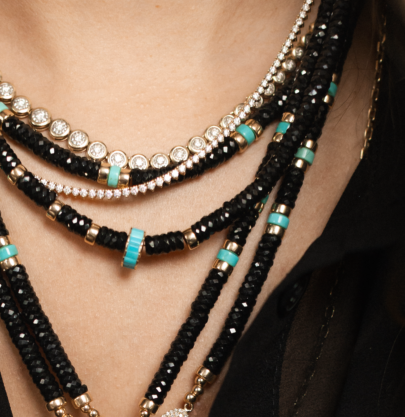 DIAMOND DROP 3 PRONG SPARKLE NECKLACE