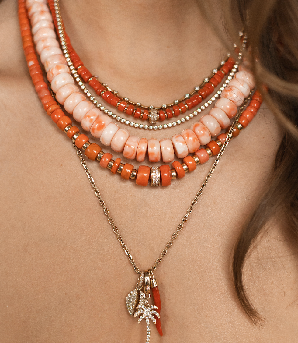 BEZEL DIAMOND TENNIS NECKLACE