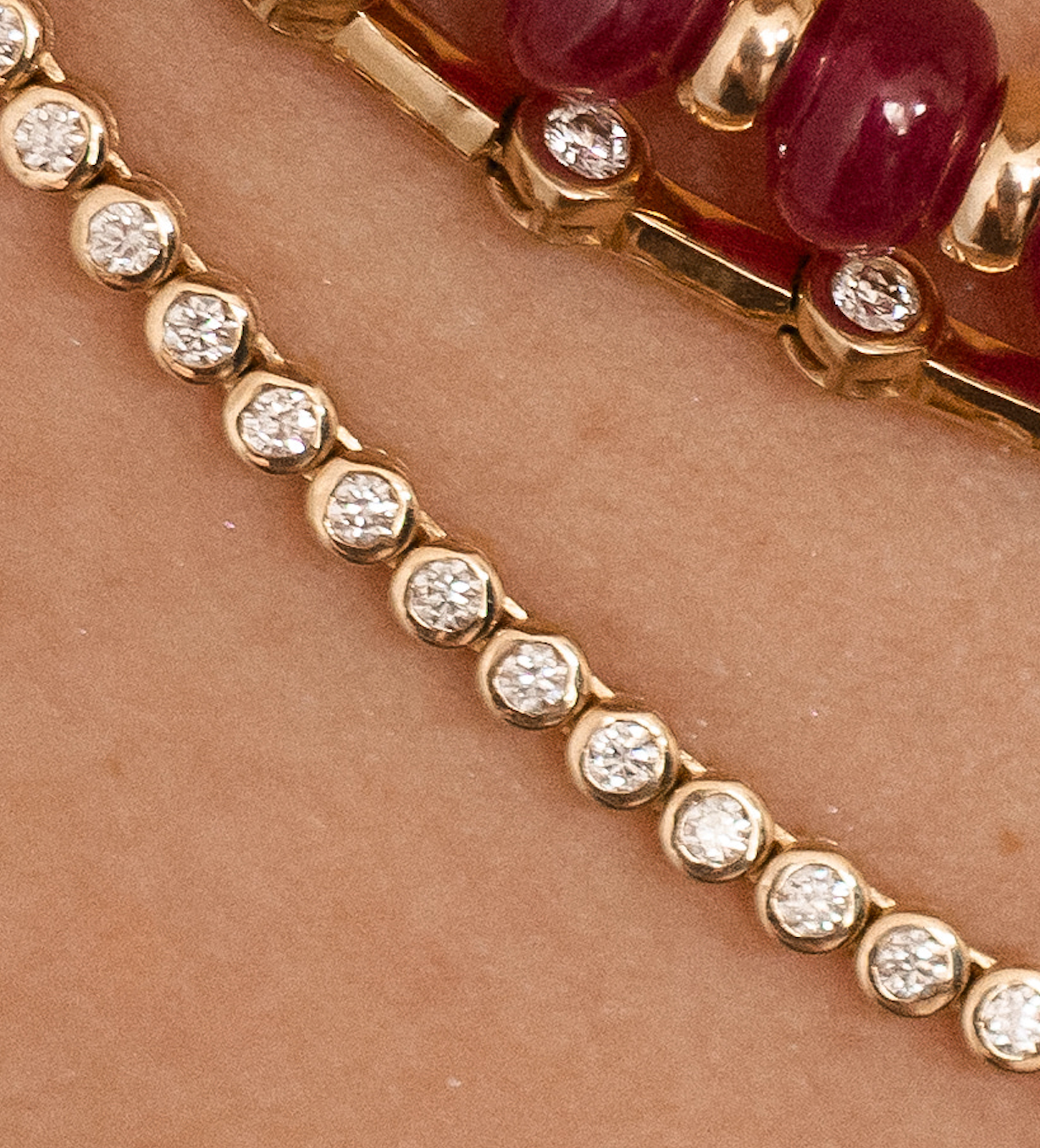 BEZEL DIAMOND TENNIS NECKLACE