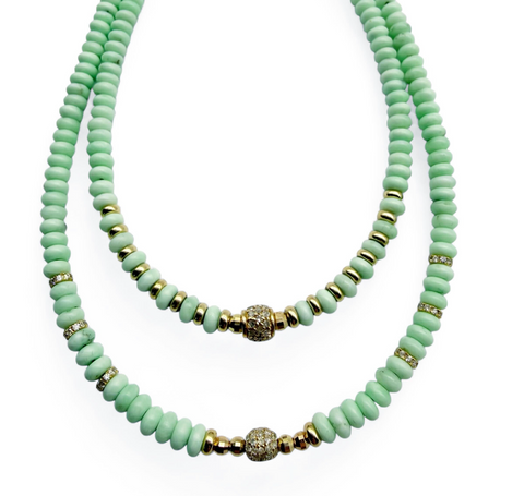 PALMOMA RONDELLE BEADED NECKLACES