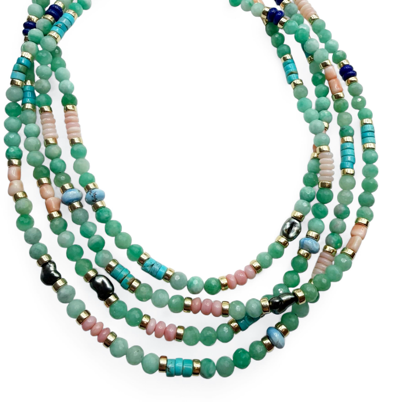 EMERALD AND MULTI GEMSTONE NECKLACES