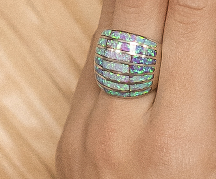 SILVER & OPAL DOME RING