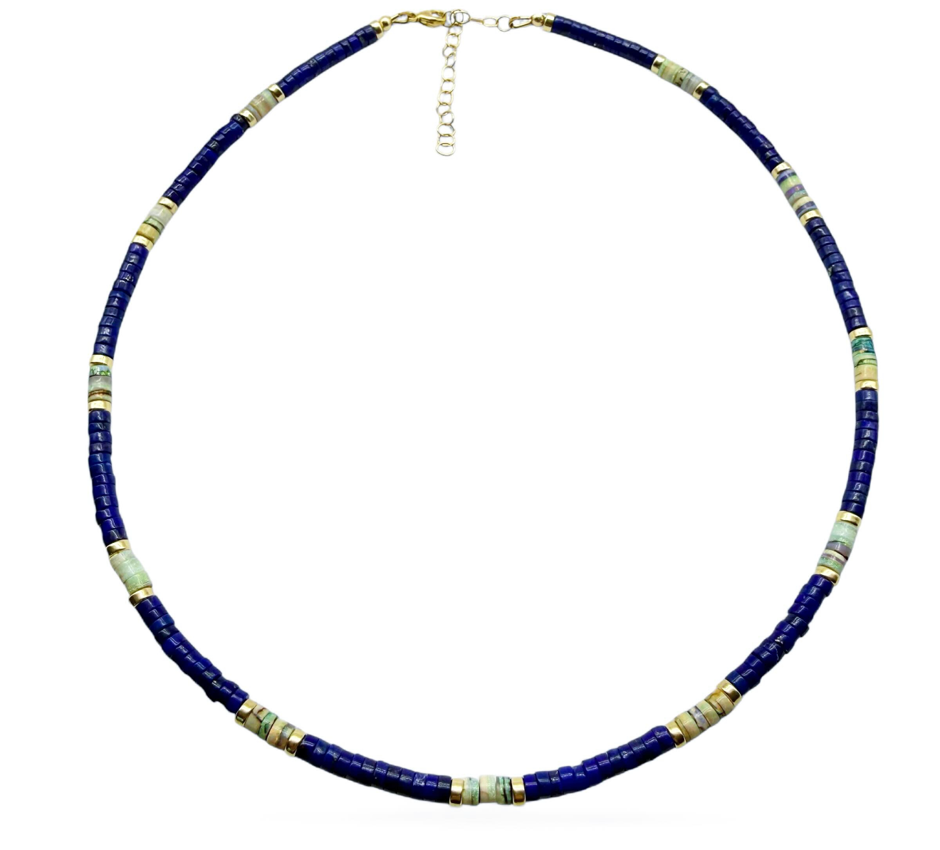 LAPIS & OPAL BEADED NECKLACES