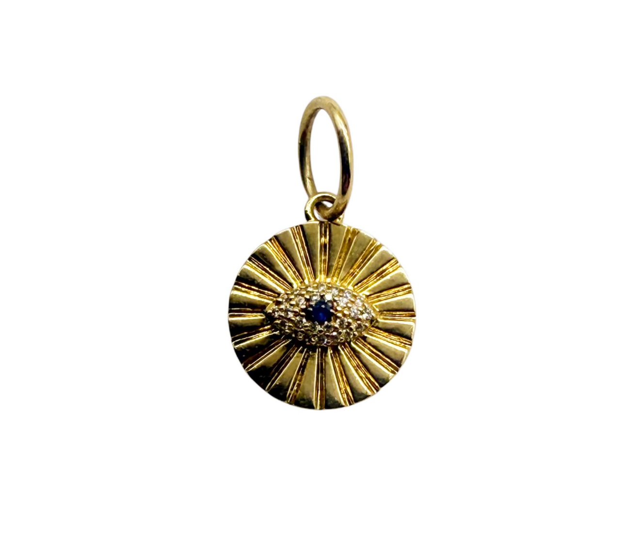 GOLD EVIL EYE PROTECTION CHARM