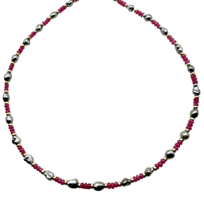 RUBY AND TAHITIAN PEARL