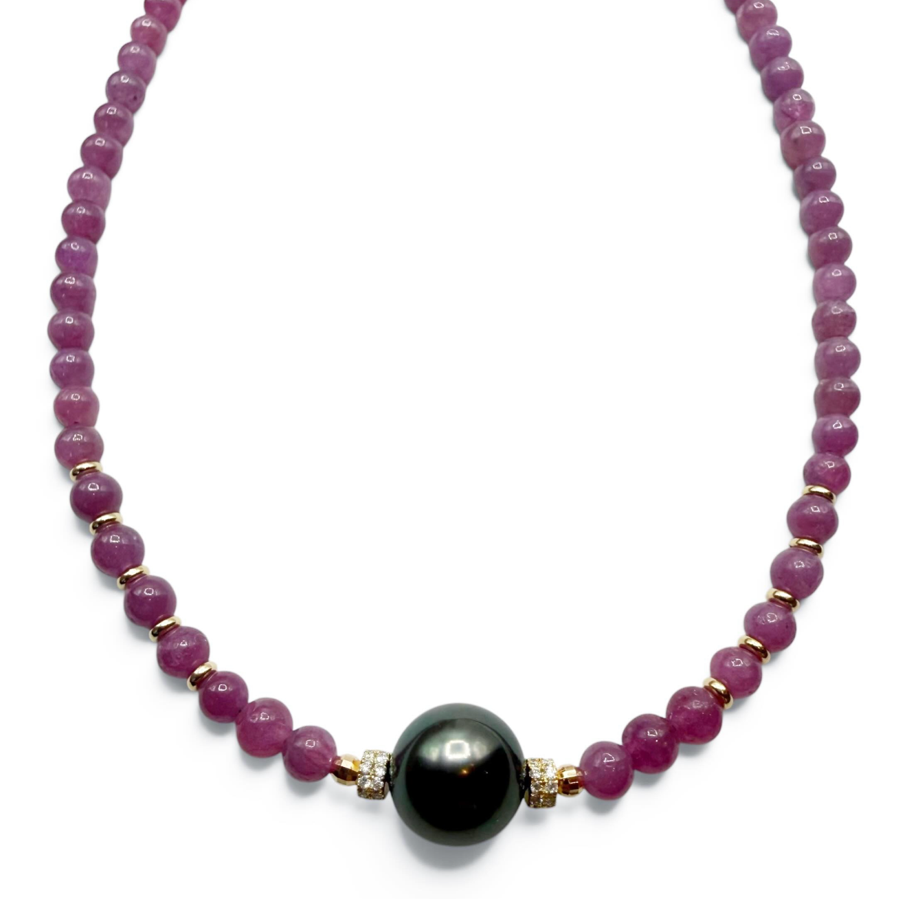 RUBY AND TAHITIAN PEARL NECKLACE