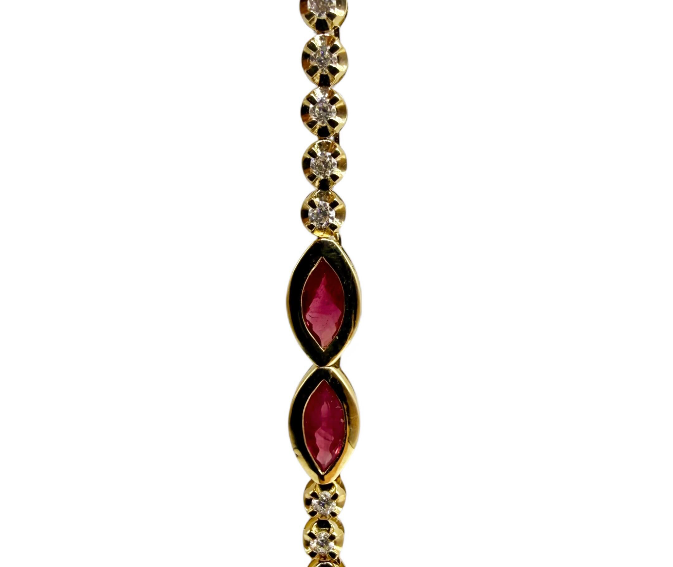DIAMOND AND RUBY TENNIS NECKLACE