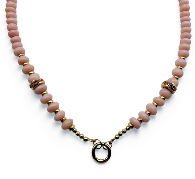 PINK OPAL & PINK SAPPHIRE NECKLACE