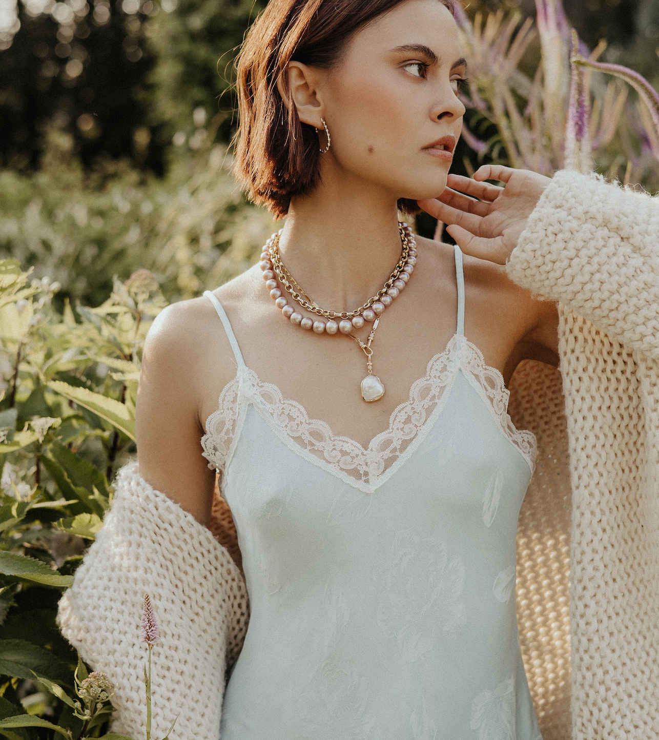 PINK PEARL NECKLACE