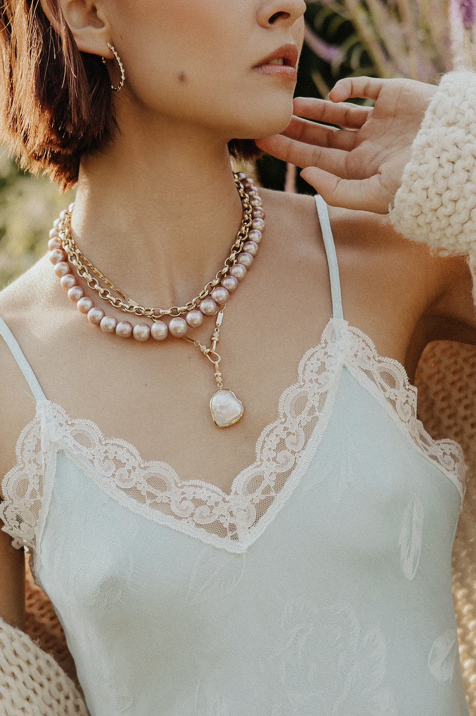 PINK PEARL NECKLACE