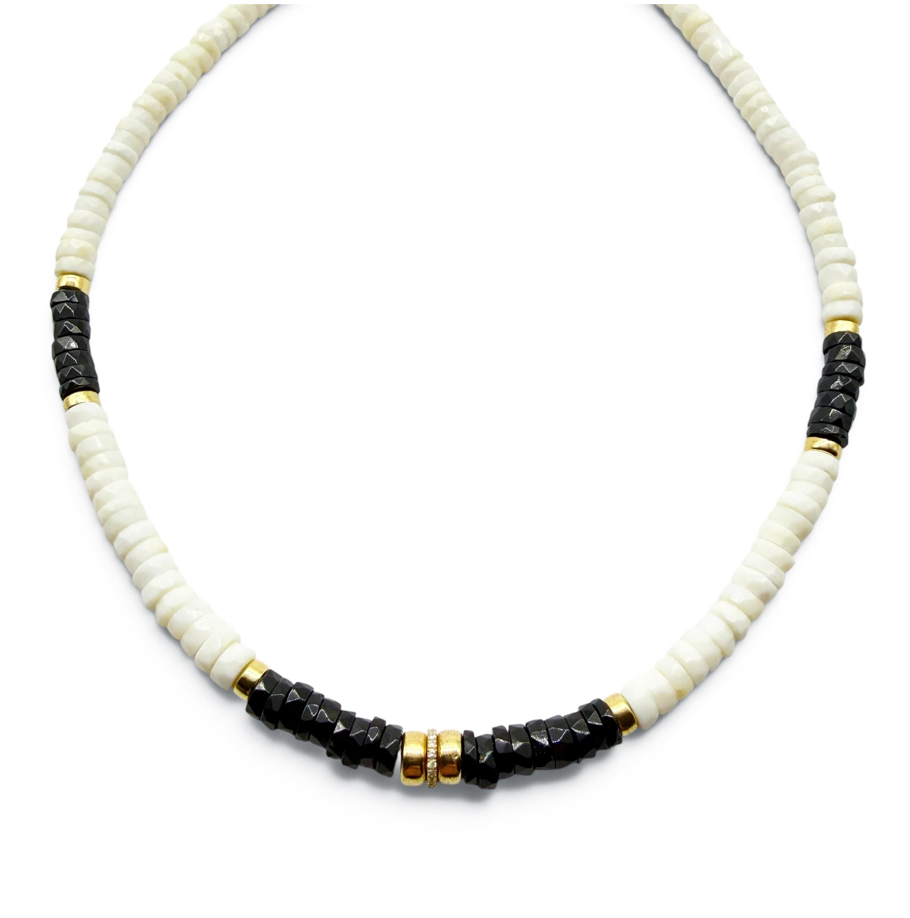 OPAL & BLACK SPINEL NECKLACE