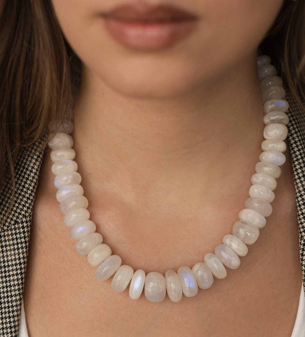 MOONSTONE BEADED NECKLACES