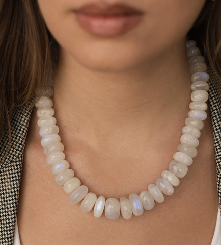 MOONSTONE BEADED NECKLACES