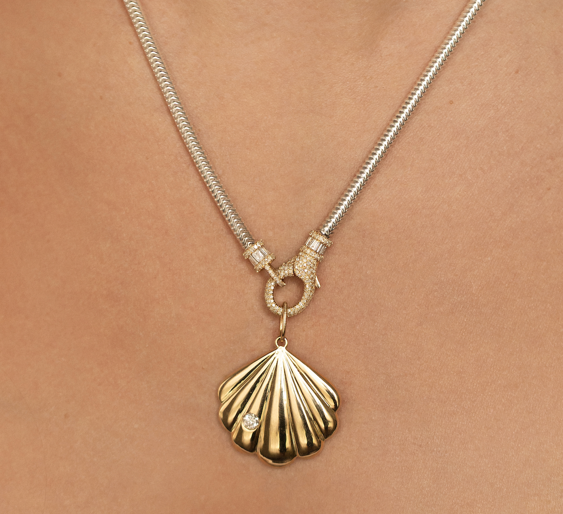 14K GOLD SHELL CHARM