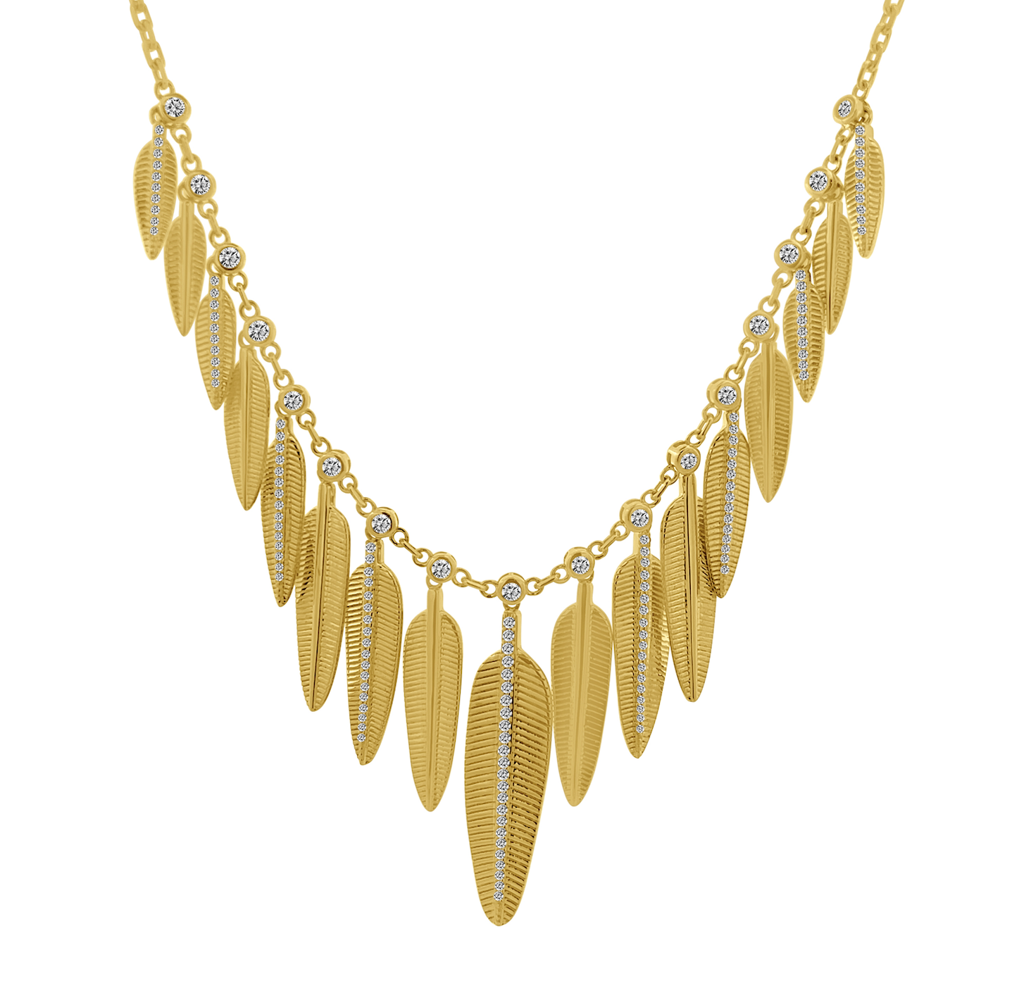 THE DIAMOND FEATHER NECKLACE