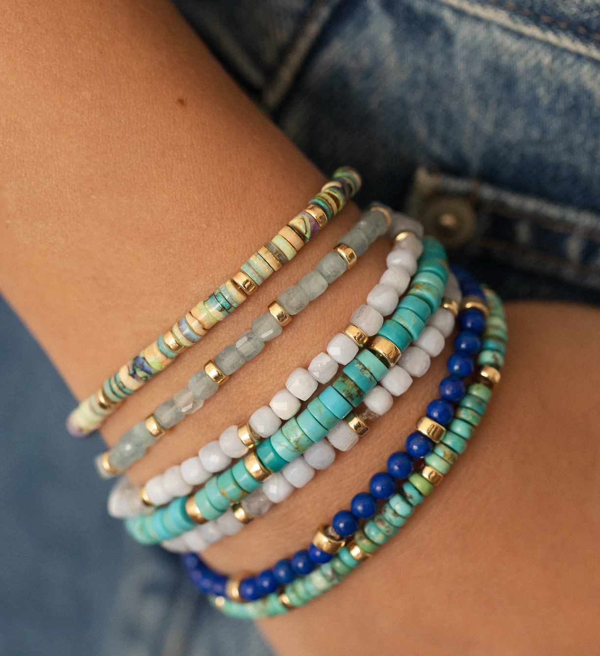 GEMSTONE BRACELET STACKERS