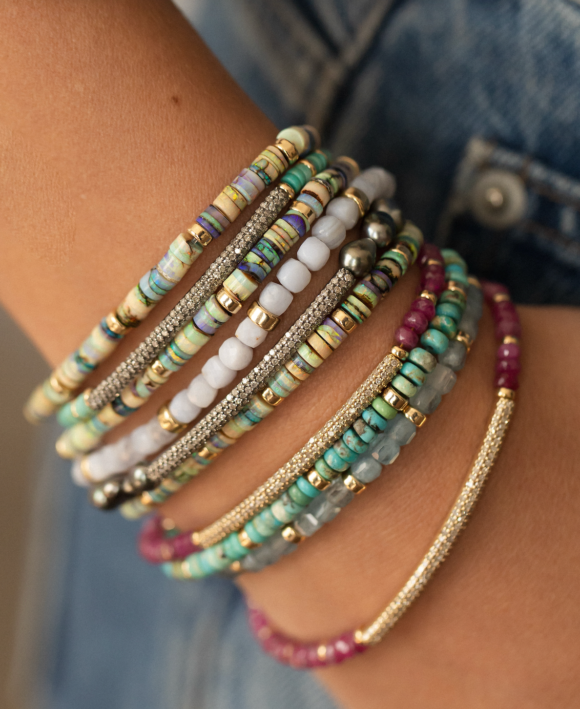 GEMSTONE BRACELET STACKERS
