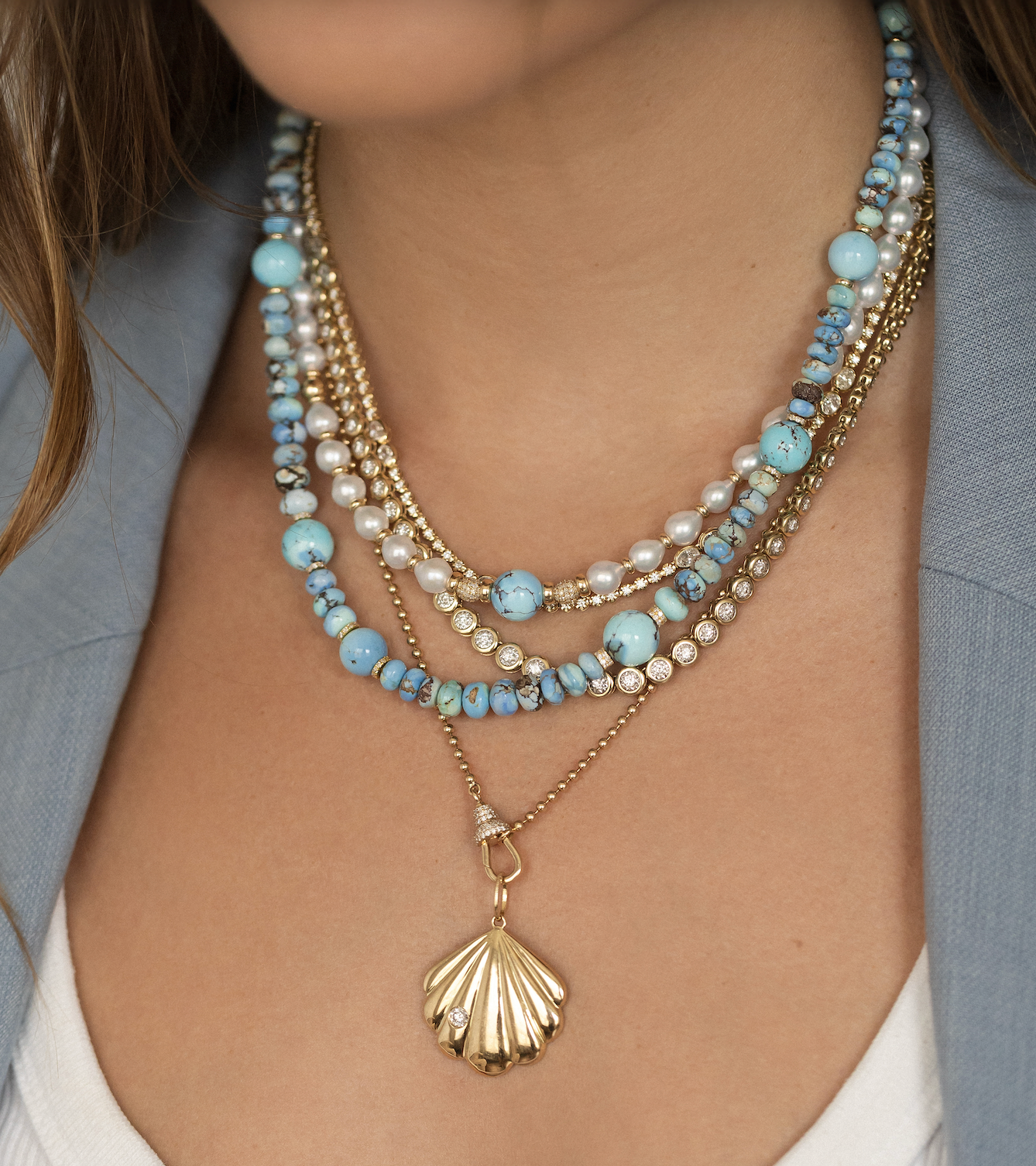 14K GOLD SHELL CHARM