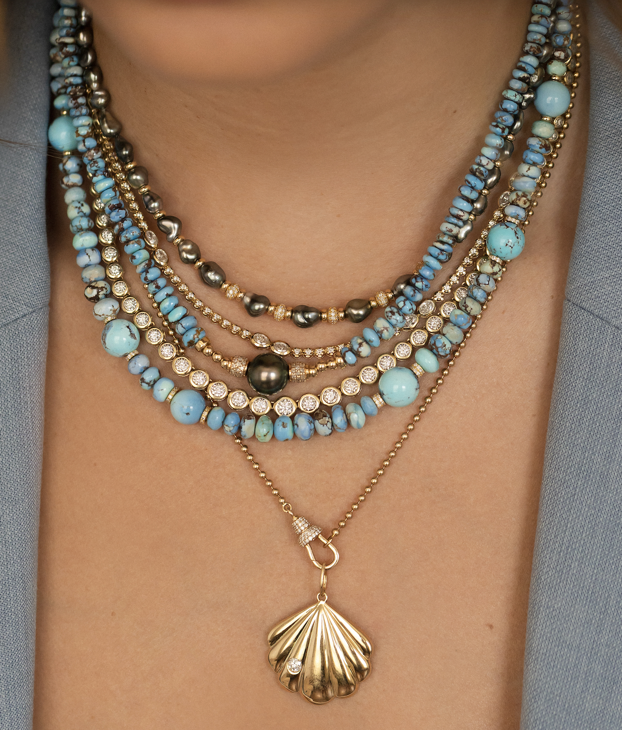 14K GOLD SHELL CHARM