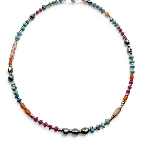 ANTIQUITY MULTI GEMSTONE NECKLACES