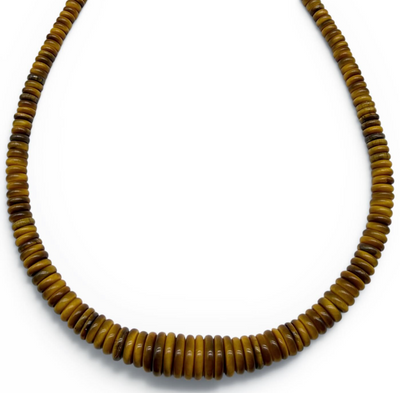 TIGER EYE GEMSTONE NECKLACE GRADUATED STRAND