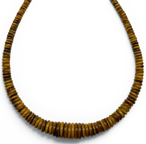 TIGER EYE GEMSTONE NECKLACE GRADUATED STRAND