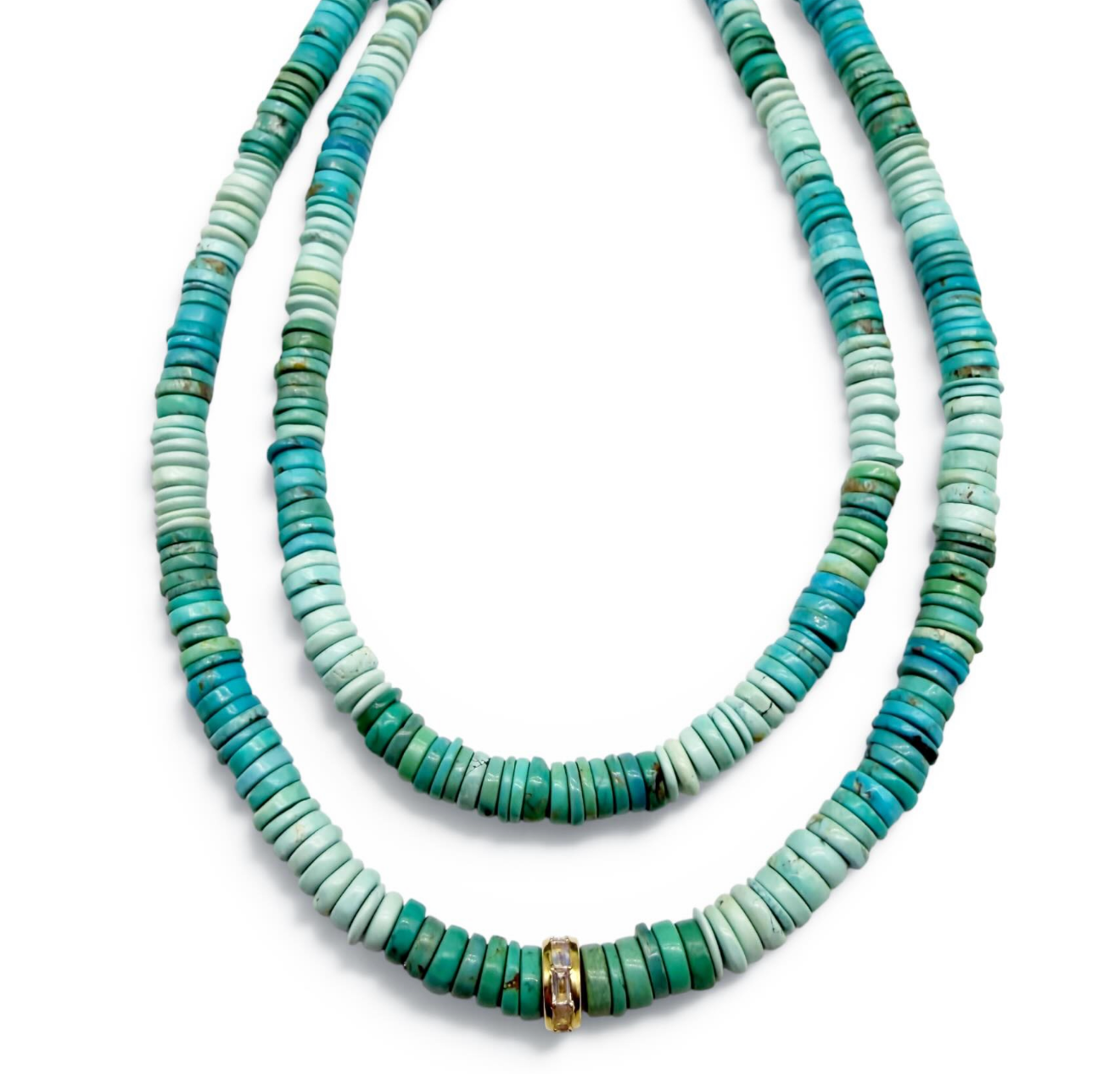 MULTI TURQUIOSE BEADED NECKLACES