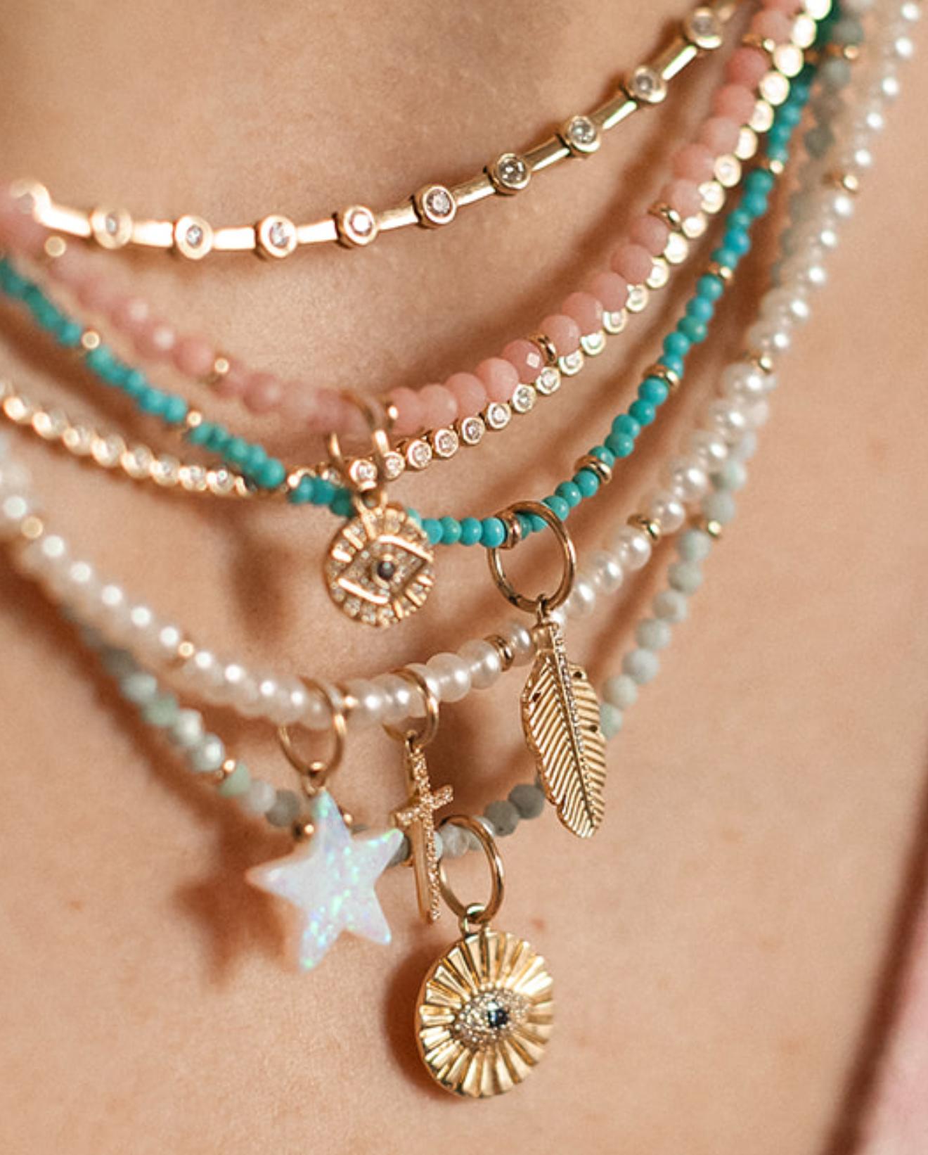 GOLD EVIL EYE PROTECTION CHARM