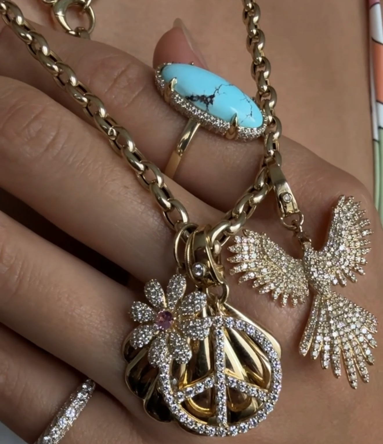 TURQUOISE & DIAMOND RING