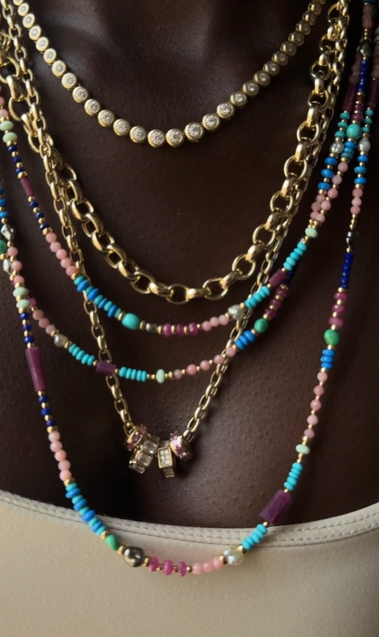 MULTIGEMSTONE NECKLACE