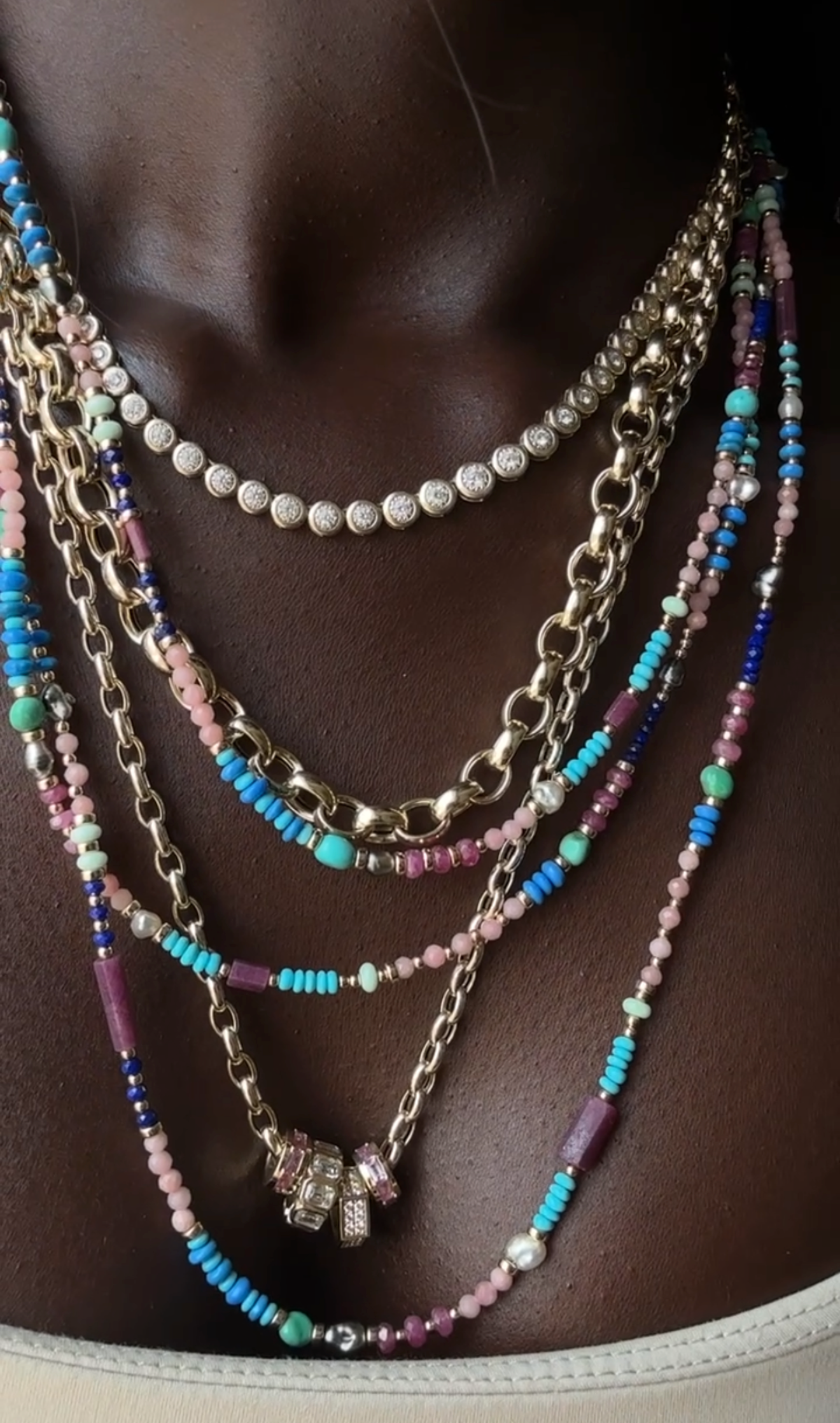 MULTIGEMSTONE NECKLACE