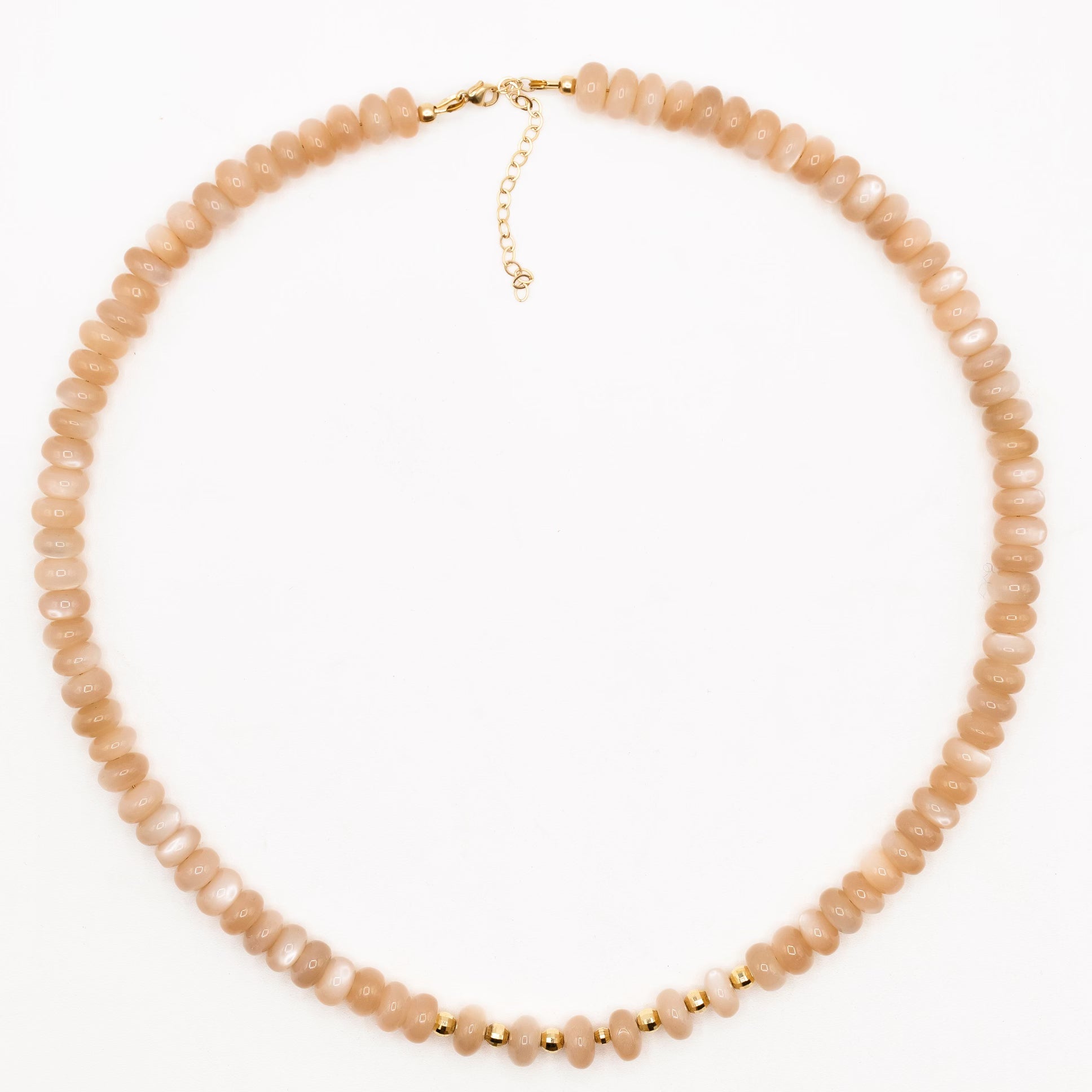 PEACH MOONSTONE NECKLACES