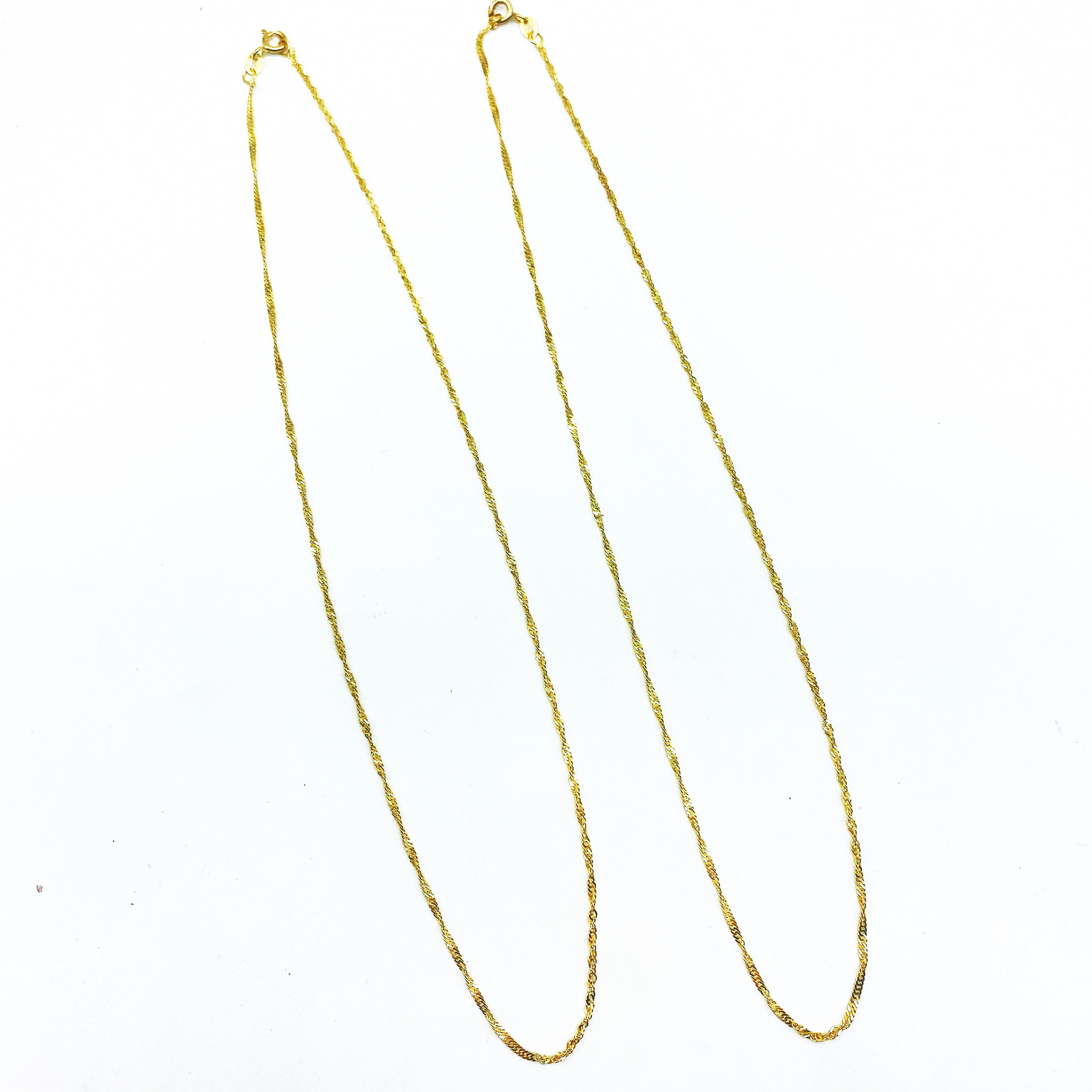 GOLD SINGAPORE CHAIN GIFT WITH PURCHASE