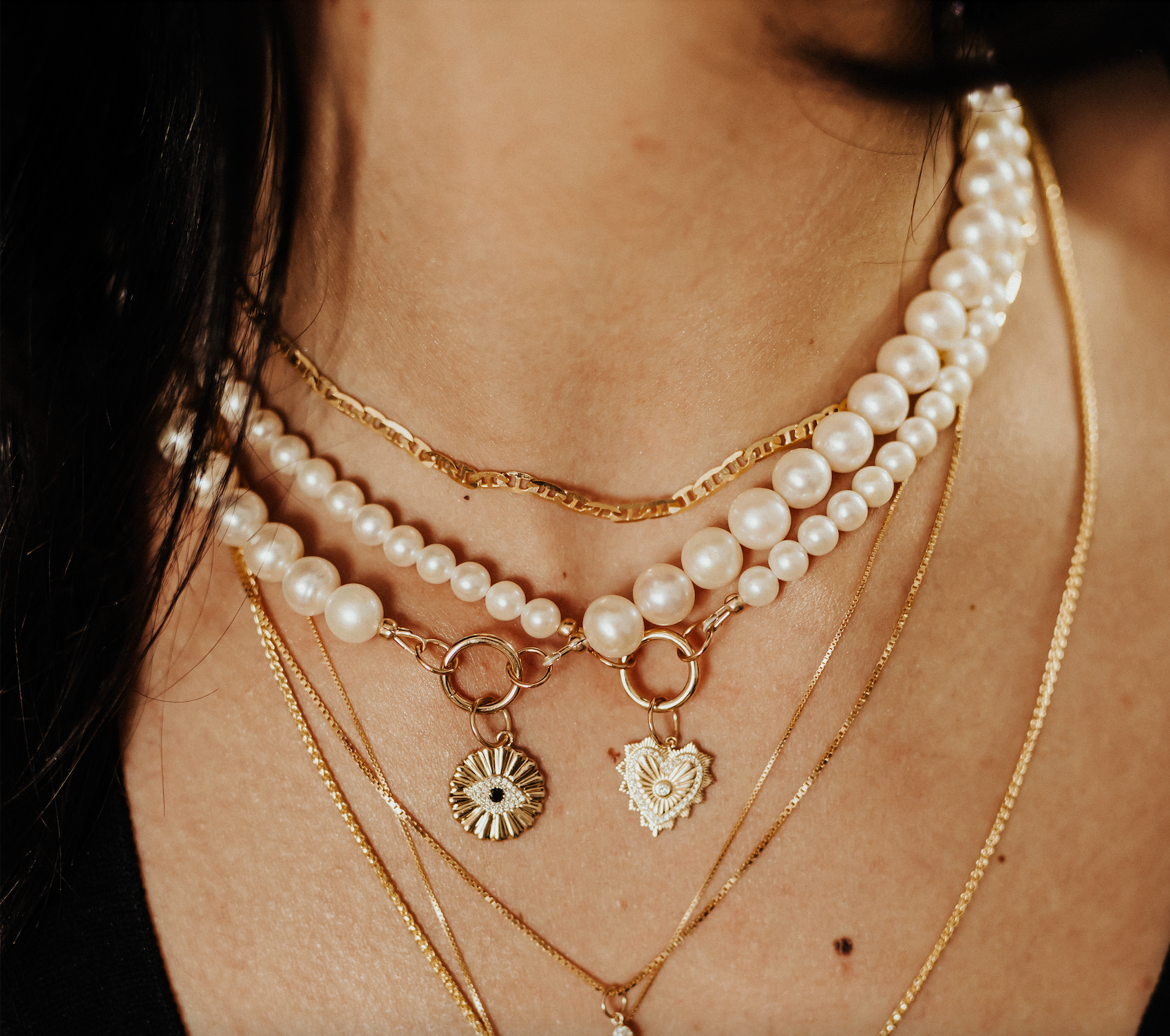 Pearl sales holder charms