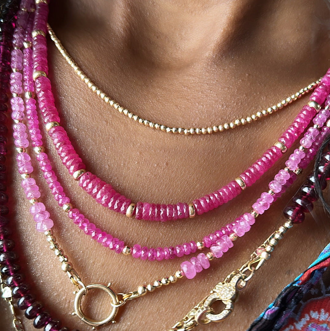 PINK SAPPHIRE NECKLACE